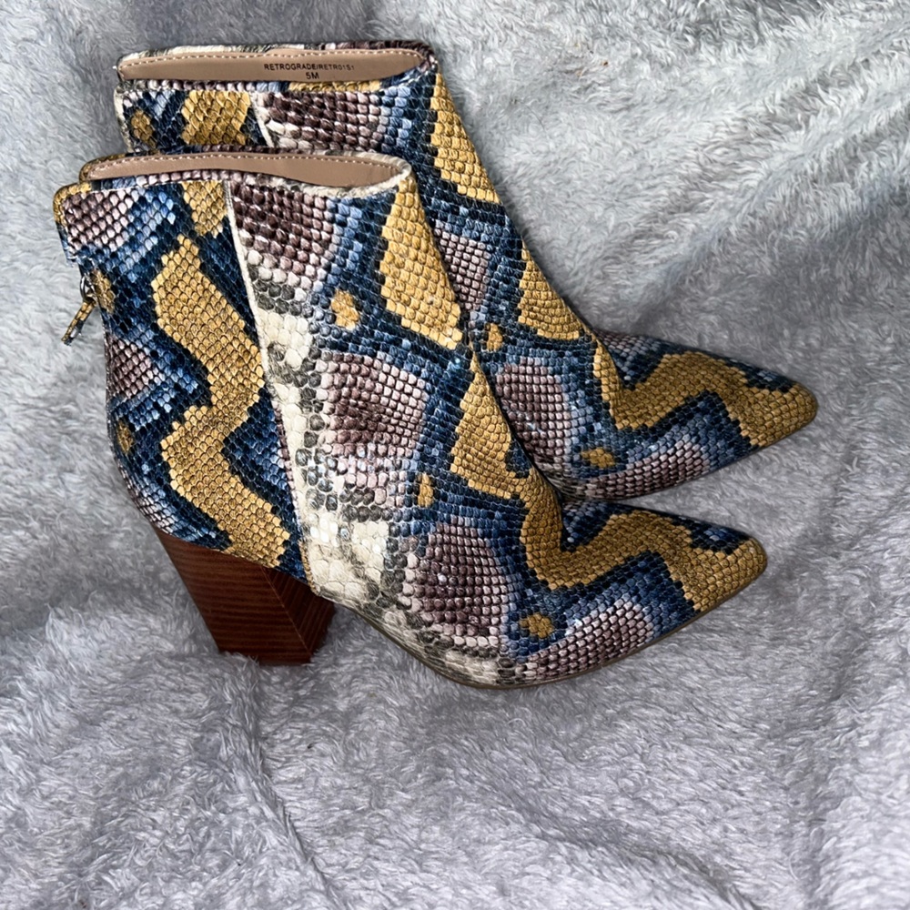 Steve Madden Trista Multicolored Python Block Hee… - image 8
